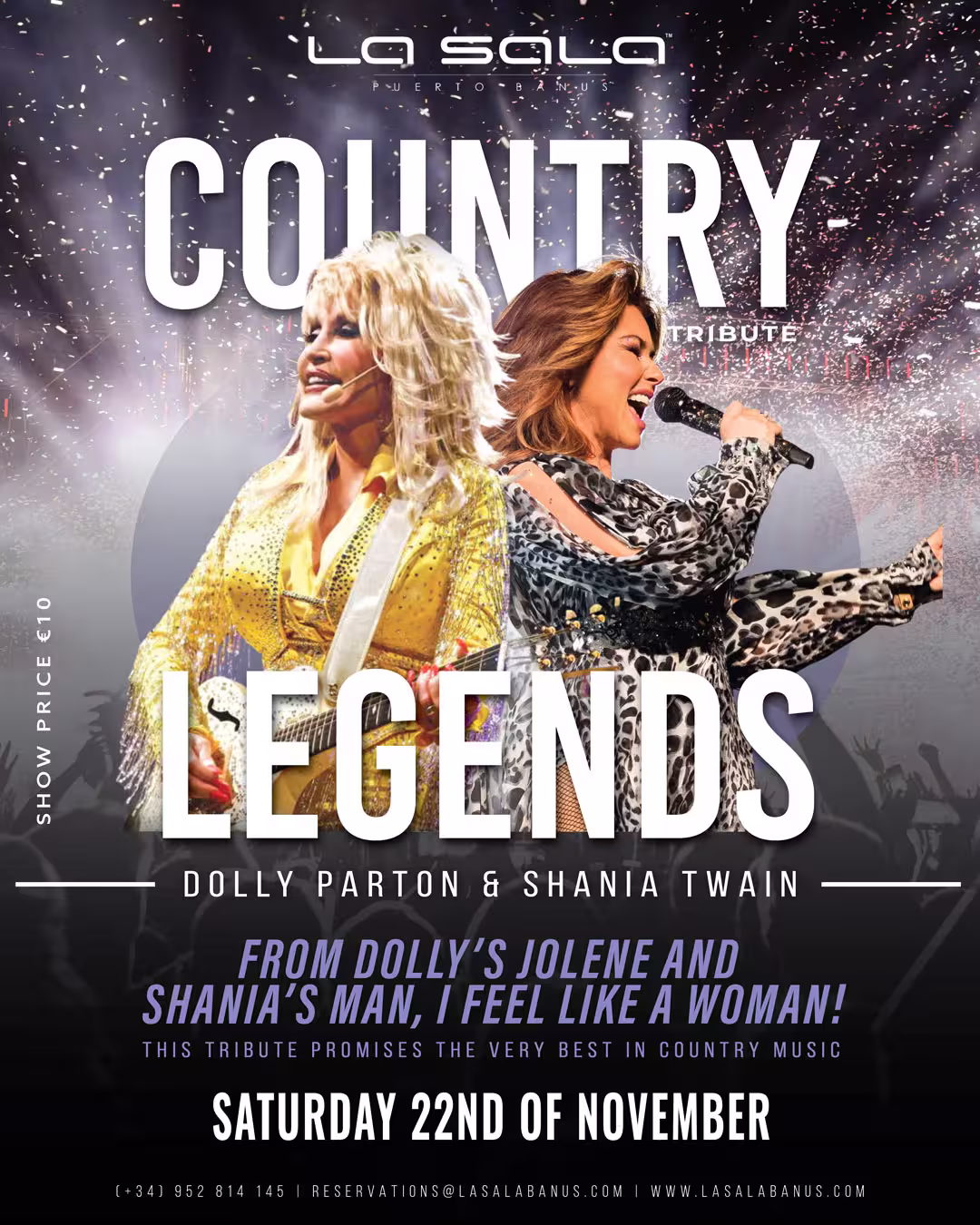 Dolly Parton & Shania Twain Tribute at La Sala Dolly Parton & Shania Twain Tribute at La Sala